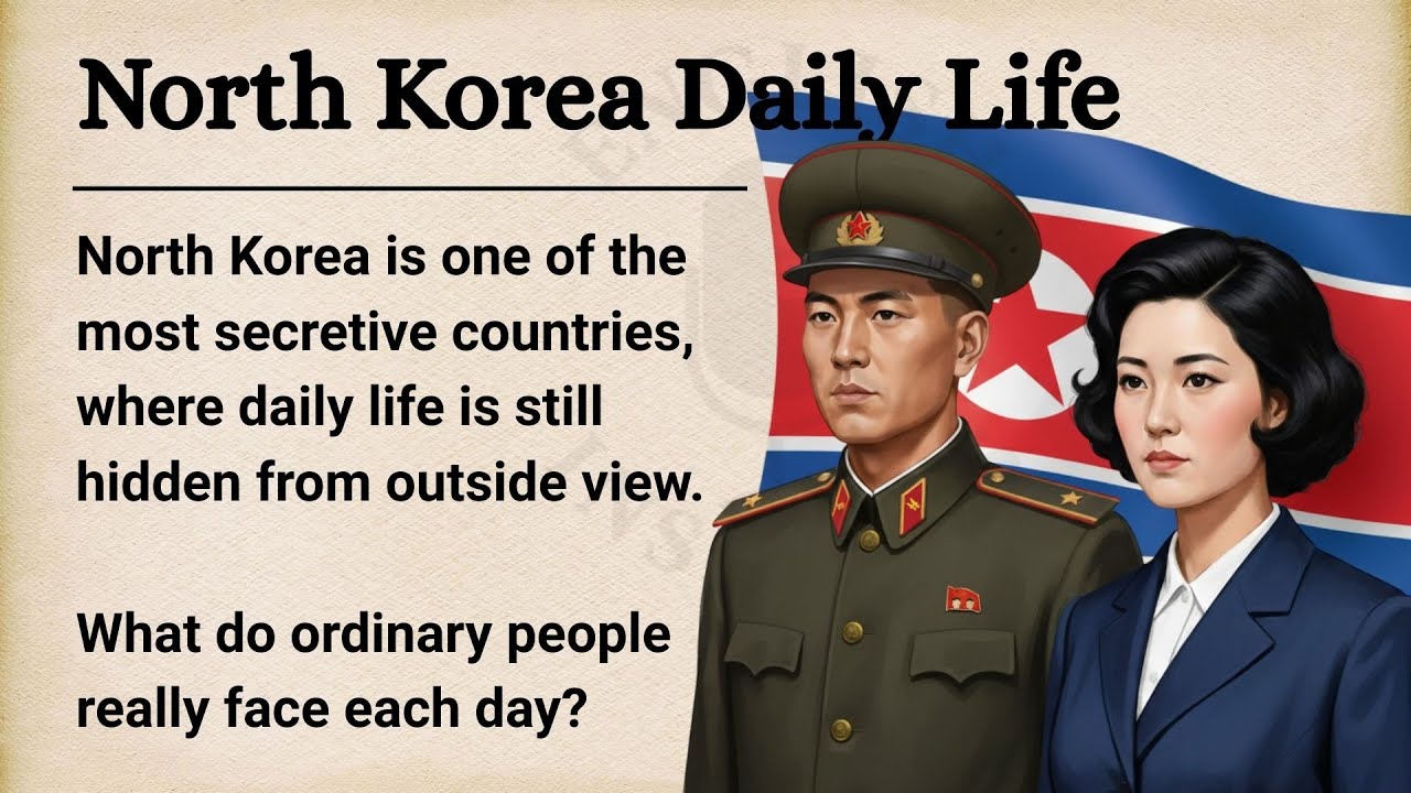 North Korea Daily Life || Learn English Through Story Level 2 || Graded Reader