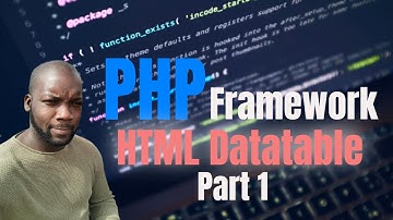 PHP MVC Framework HTML Datatable Object PHP | Create Table | HTML Table | Server Side Table (Part 1)