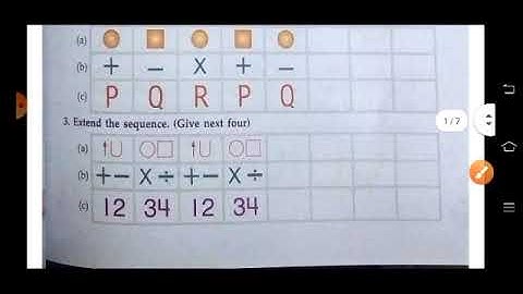 Class III Math Ch -13 (Patterns) Video  part 1