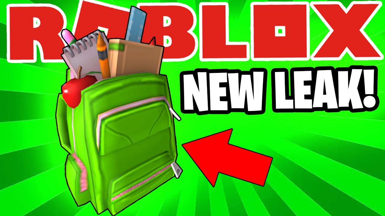 New Leaked Free Promo Code Item On Roblox Back To School Youtube - codes for backpacking roblox youtube