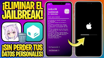 TUTORIAL SIN PC ✅ CÓMO ELIMINAR EL JAILBREAK NEKOJB iOS 15 CONSERVANDO TODA TU INFORMACIÓN PERSONAL