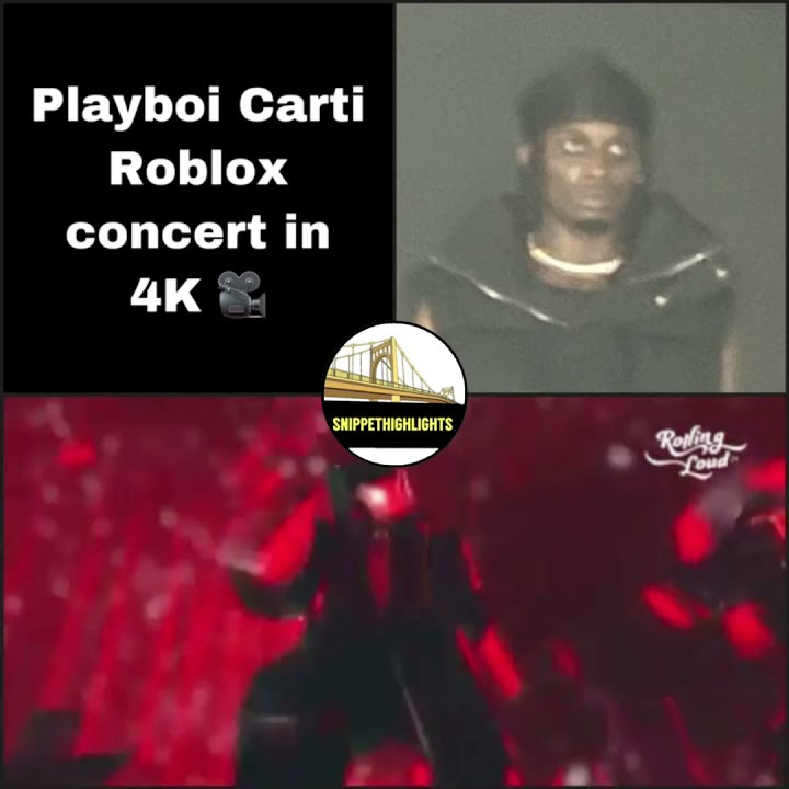 Playboi Carti Roblox Concert In 4K 🎥 YouTube