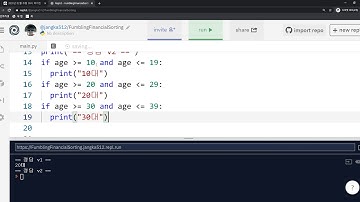 2020 02 09, 파이썬, 문제, 10대, 20대, 30대 중 나이에 맞는 변수를 출력해주세요