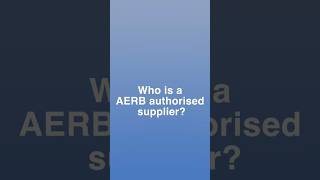 What is an AERB authorised supplier?? #healthcaretechnology #information #health