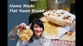 Easy Naan Bread Recipe- No Oven Needed   آموزش نان تافتون تابه ای