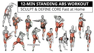 12-Min Standing Abs Workout No Equipment Sculpt Define Core Fast At Home