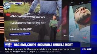 Racisme: le témoignage de Mourad, 29 ans, victime d'un coup de cutter à la gorge à Villecresnes (94)