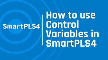 How to use Control Variables in SmartPLS4?