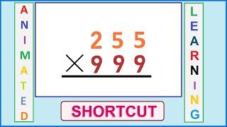 Hi everyone! welcome to shortcut world! today we are talking about how
multiply any number by 999 in way. this is part 5 of mathematics ...