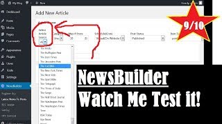 NewsBuilder Review -  Wordpress Plugin to Create Automated News Site With Full Article Content