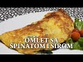 Nevjerovatno ukusan omlet sa pinatom i sirom recept   omelette with spinach and cheese recipe
