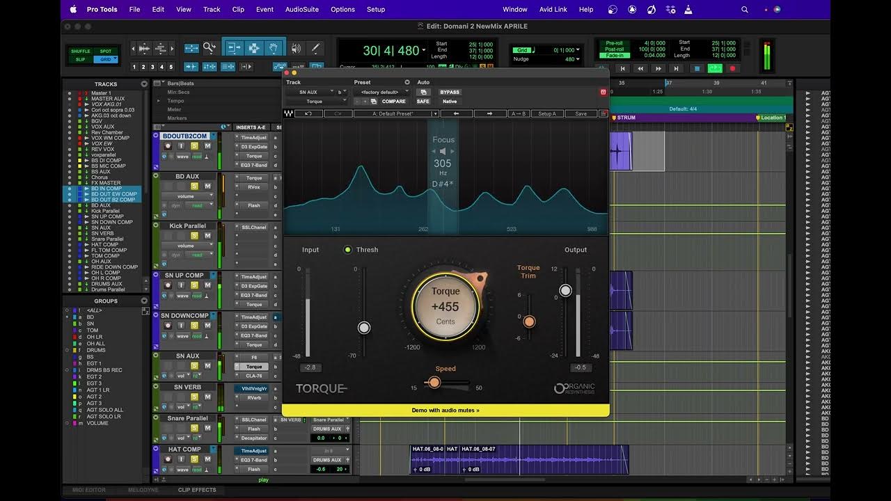Waves Torque Retune Snare and Drums quickly and musically YouTube