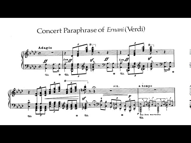 Liszt - Paraphrase de concert sur "Ernani" de Verdi : Michel Dalberto, piano