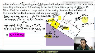 Work Energy Principle | Dynamics | Problem 4