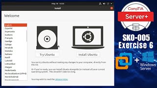 How to install Ubuntu on Vmware? CompTIA Server+ Hands on  Exercise 6 #ubuntu #ubuntulinux #comptia