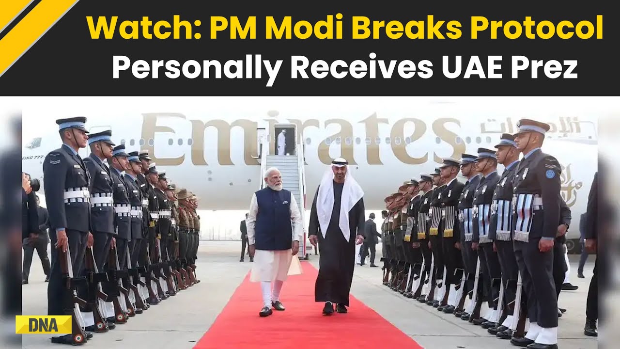 PM Modi News: PM Modi Personally Receives UAE President At Airport In A Rare Display Of Democracy