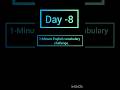 Day -8 Improve your Vocabulary #reel #motivation #englishvocabmastery #english