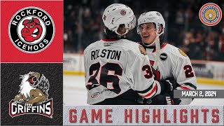 IceHogs Highlights: IceHogs vs Griffins 3/2/24