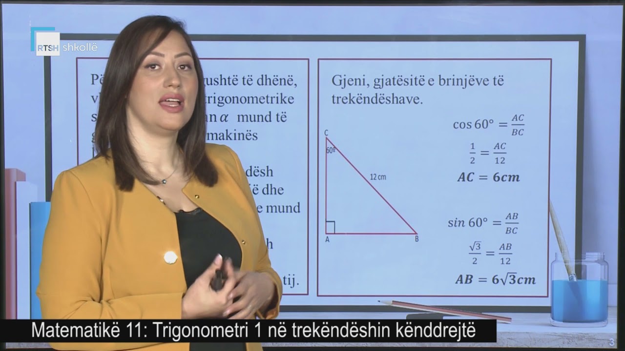 Matematikë 11 - Trigonometri 1 në trekëndëshin kënddrejtë
