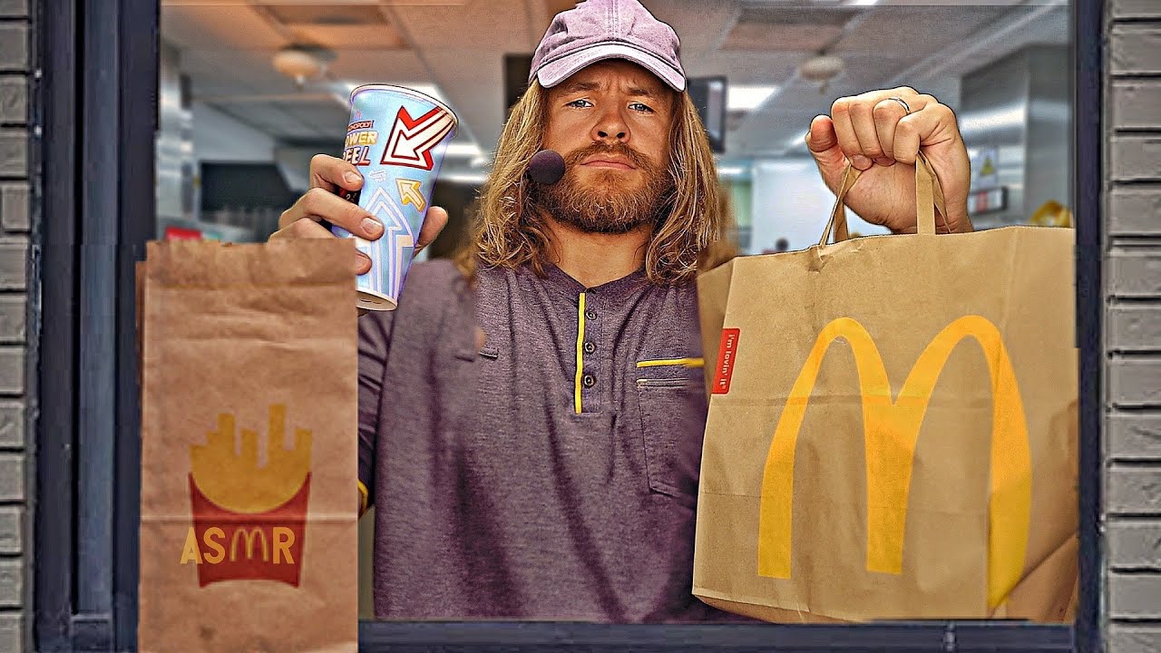 [АСМР] САМЫЙ расслабляющий авто-ресторан McDonalds (для сна)