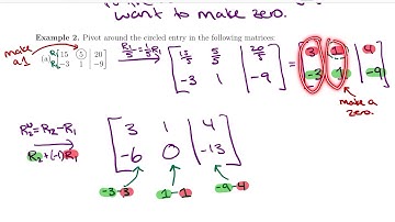Math 109 — Section 5.1 - Pivoting