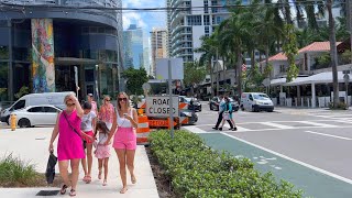 Walking Brickell, Miami in June 2023 | Miami Avenue, Brickell Bay Drive, Miami Circle