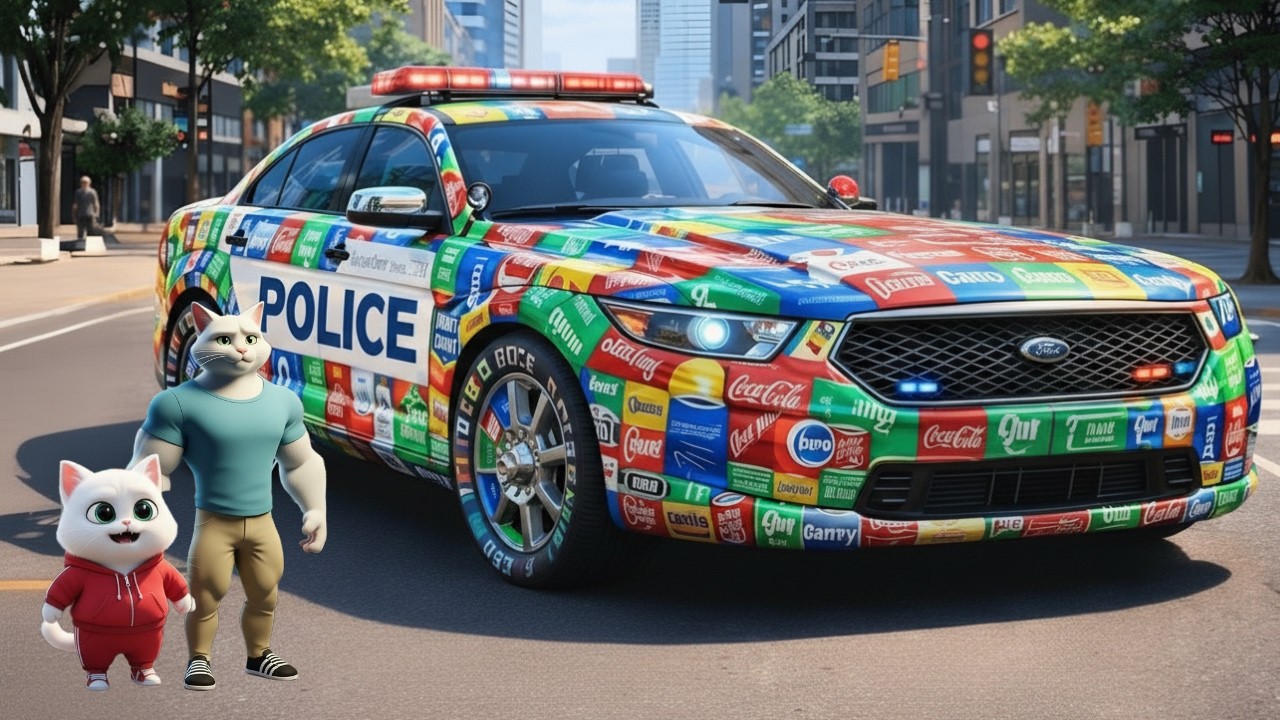 Police Car Made from Soda Cans Was Ridiculed — The Kitten Proved What No One Expected | AI Cat Story