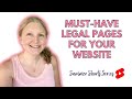 What legal pages do I need for my website?