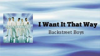 I Want It That Way-Backstreet Boys【中文歌詞版】90&amp;00&#39;s情歌 