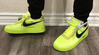 off white air force 1 volt on feet