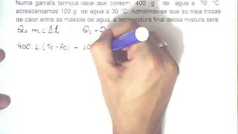Como descobrir a temperatura de uma mistura?