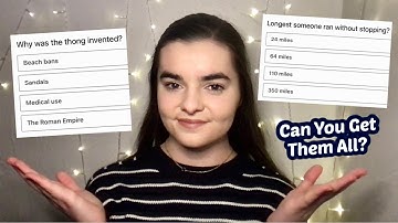 ASMR Asking You Random Multiple Choice Trivia Questions | How Many Can You Get?