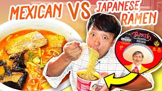 MEXICAN vs. JAPANESE Ramen | Mexican BIRRIA NOODLES & Soba OKONOMIYAKI