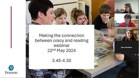 Webinar with Voice 21: Making the connection between oracy and reading