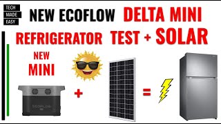 EcoFlow Delta Mini Refrigerator Test with Solar EcoFlow Delta Mini  Review solar generator