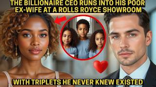 Billionaire CEO Runs Into His Poor Ex-Wife at a Rolls Royce Showroom—With Triplets He Never Knew Exi