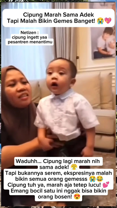 KOCAK PARAH 🤣cipung marah malah bikin ngakak 😝#rayyanza #cipung #shortvideo #viral