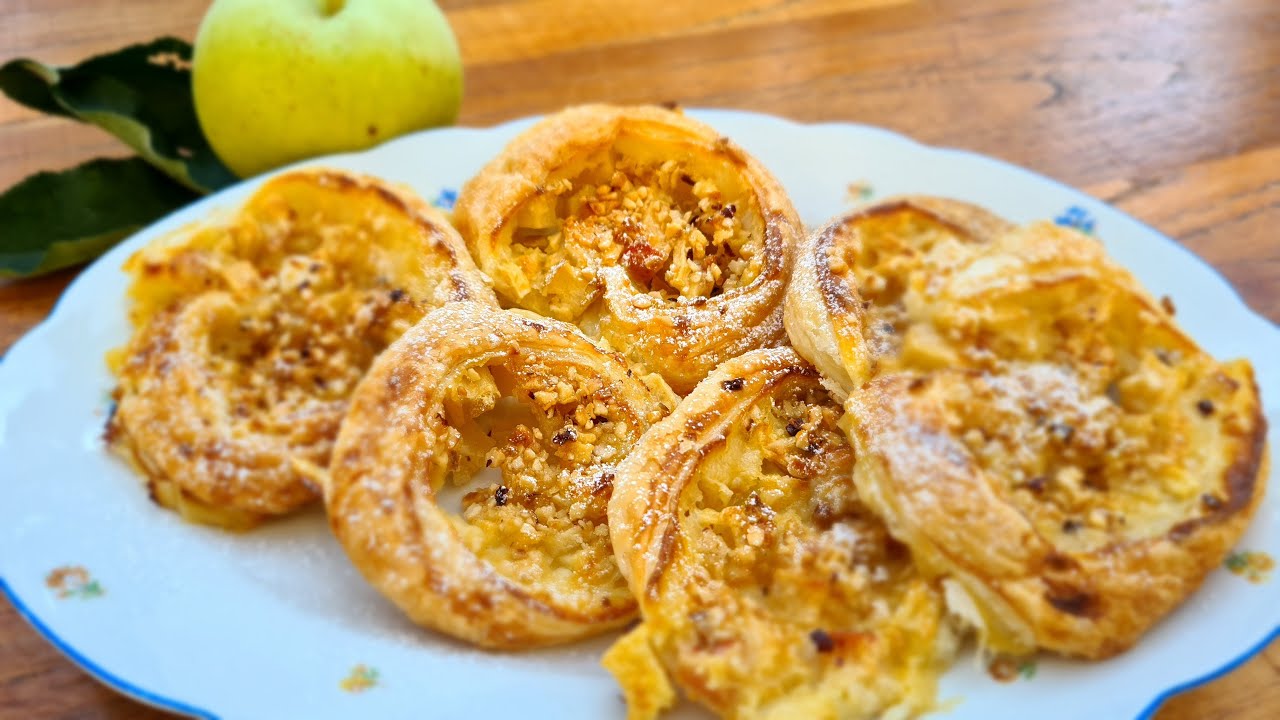 Apfelschnecken mit Blätterteig...ganz schnell gemacht..mit Vemmina ...