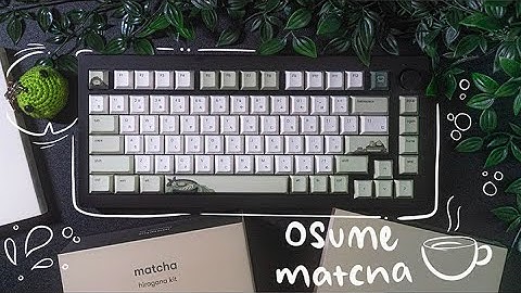 Osume Matcha Keycaps unboxing | New look for my keyboard ⌨️🐸