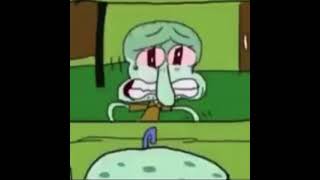 Squidward crying