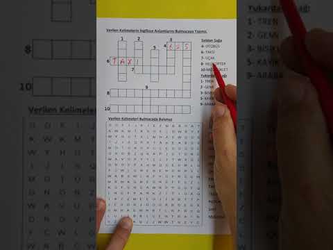 3 Sınıf İngilizce Dersi Ünite 8 Worksheet Çözümü
