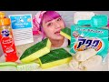 【ASMR】スポンジと洗剤を食べる🧼/【Eating Sounds】Edible sponge and detergent ,MUKBANG,먹방