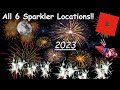 All 6 sparklers locations 2023  roblox growing up 2023 independence day event