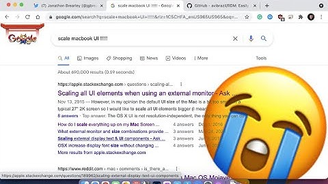 MacBook 13 inch UI Scaling!