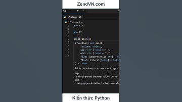 Các hàm thông dụng trong Python - 12 - Abs #python #laptrinhpython #hocpython #phamvuongquy