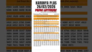 Download Lagu KERALA LOTTERY RESULT TODAY LIVE | KERALA KARUNYA PLUS KN-612 KERALA LOTTERY FULL RESULT 26.02.2026 MP3