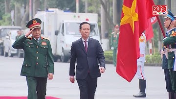 Chủ tịch nước dự lễ tuyên dương gương mặt trẻ tiêu biểu  toàn quân năm 2022