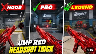 New UMP Secret Headshot Trick || SCARFALL 2.0 India Auto Headshot Pro Settings || SHERISLIVESF