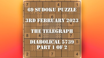 69 1 Sudoku Puzzle The Telegraph   Diabolical 5739