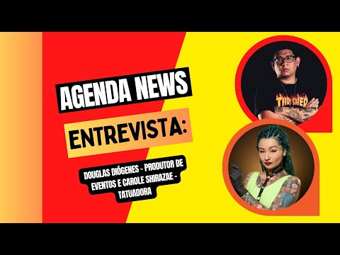 Programa Agenda News entrevista:  Douglas Diógenes e Carole Shirazae